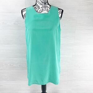 Amanda Uprichard Mint Silk Tank Shift Midi Dress